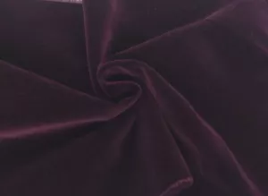 100% Cotton Velvet Woven Fabric By the Yard Cabernet 3/25 [Upholstery, Pillow] - Picture 1 of 5