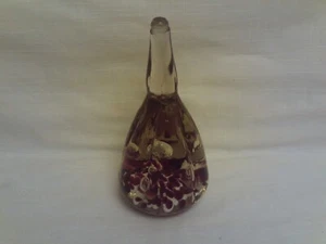 Vintage (BLENKO?) Glass Paperweight Flower Bubbles 7" - Picture 1 of 4