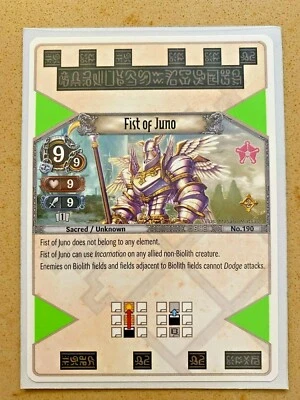 1x Fist of Juno EOJ SET2 #190 PS3 Eye Of Judgment English NM/Unplay UR card - Image 1 of 2