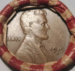 Roll Of Lincoln Wheat Cent With 1919 S + 1947 D Enders Unsearched For Errors# - Picture 1 of 6