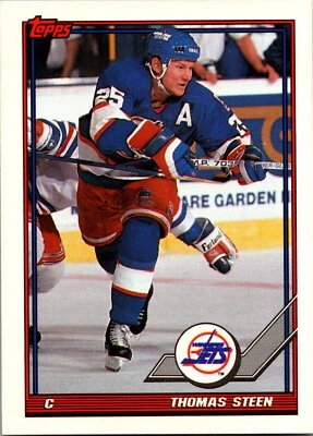 1991-92 Topps - #218 Thomas Steen - Image 1 of 2