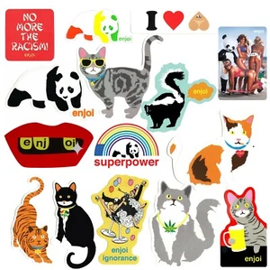 ENJOI Skateboard Sticker - Assorted Enjoi Logo Skate Stickers - Panda, Fronts, - Picture 1 of 20