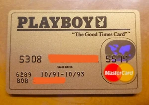 Vintage ~ PLAYBOY "The Good Times Card" Credit Card MasterCard - Picture 1 of 1