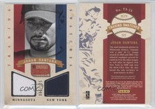 2013 Panini America's Pastime Trading Swatches /125 Johan Santana #TS-JS