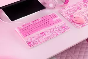 Razer Ornata V3 Tenkeyless amerykański layout Hello Kitty and Friends Edition kolor różowy - Zdjęcie 1 z 5