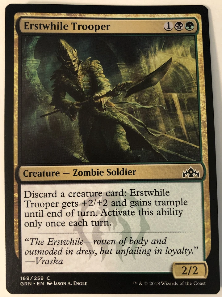 MTG Erstwhile Trooper Guilds of Ravnica 169/259 Regular Common - Image 1 of 1