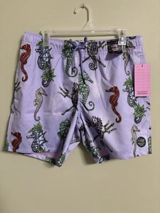 Psycho Tuna Mens Sea Horses Board Swim Shorts Trunks Size Large NWT New Men’s - Picture 1 of 7