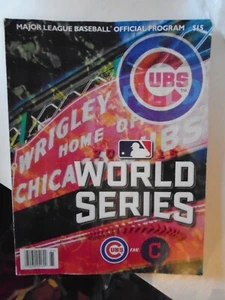 2016 World Series Chicago Cubs vs Cleveland Ind. Offizielles Programm MLB Wrigley - Bild 1 von 8