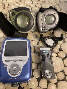 Lot Of 4 Mp3 Players Rio Gogear Zvue For Parts Or Repair