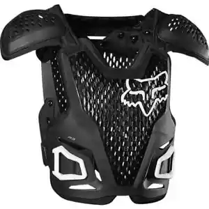 Fox R3 MX Chest Protector Body Armour Black Adult L / XL Motocross Off Road - Picture 1 of 4
