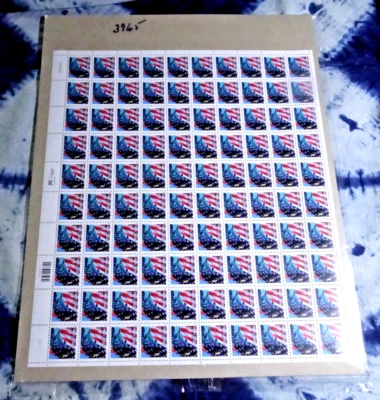 US 3965 STATUE OF LIBERTY & FLAG ND SHEET OF "100" MNH/WA 39c STAMPS PO SEALED!! - Image 1 of 3