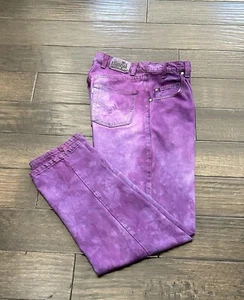 Levis Silver Tab Baggy Jeans Mens 31x32 Purple Tie Dye Grunge Skate Wear Y2K - Picture 1 of 24