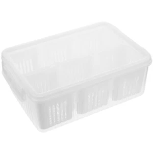 Clear Vegetable Fruit Storage Garlic Keeper Kitchen Refrigerator Fridge Freezer - Picture 1 of 12