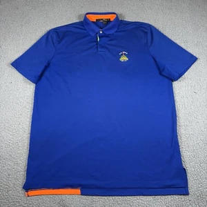 RLX Ralph Lauren Polo Shirt Mens Large Blue Short Sleeve 2013 US Open Marion⛳ - Picture 1 of 10