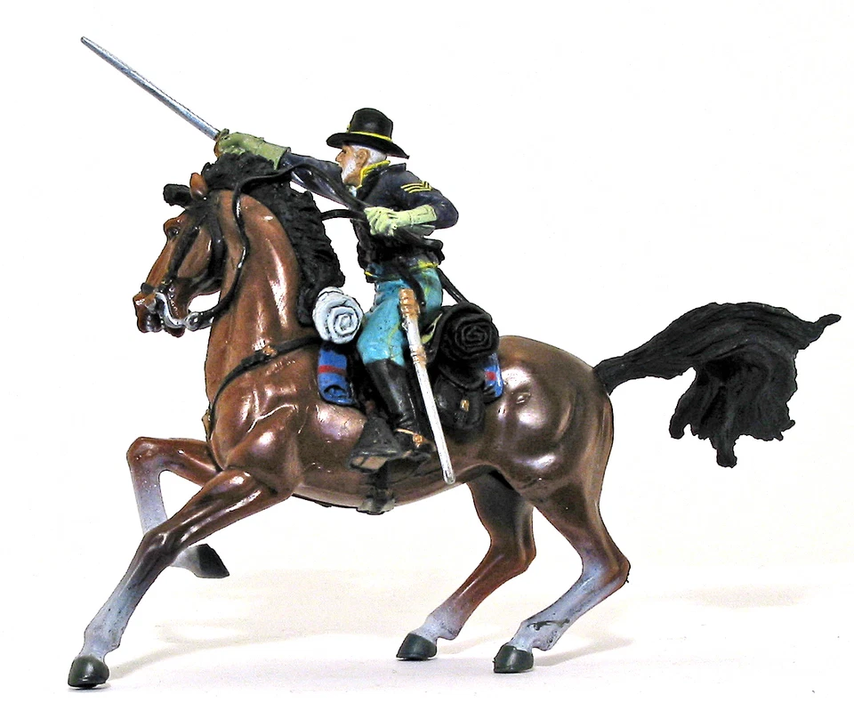 Forces of Valor Union Cavalrymen - painted 1:32 scale toy soldier - Image 1 of 1