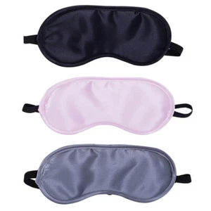 2 Pcs Travel Sleeping Patch Eye Mask Silk Shade Cover Rest Blindfold - Picture 1 of 1