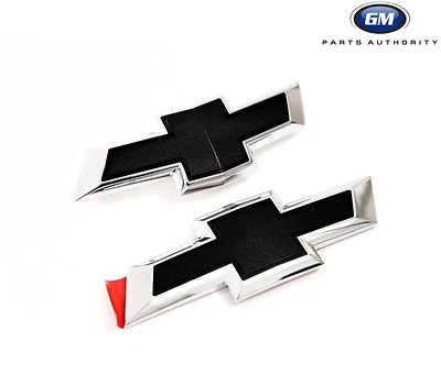 Chevrolet Volt 2017-2019 kit emblema pajarita negra 84047181 delantero y trasero OEM GM  Foto 1 de 4