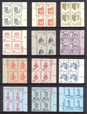 1581-1612 AMERICANA SERIES *19 PLATE BLOCKS COMPLETE SET* MINT-NEVER HINGED - Image 1 of 3