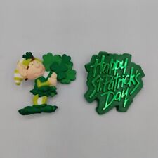 Vintage American Greetings St Patrick's Day Pins Leprechaun Himself The Elf
