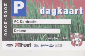 Sammler Used Ticket / Entrada Day Parkingticket FC Dordrecht season 2005-2006 - Imagen 1 de 1
