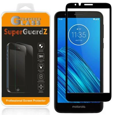 SuperGuardZ FULL COVER Tempered Glass Screen Protector For Motorola Moto E6 - Image 1 of 4