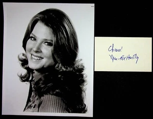 Tarjeta Firmada Original Mariette Hartley + Foto 8x10 Increíble Actriz Hulk - Imagen 1 de 1