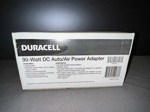 NEW in Box DURACELL 90 Watt DC Auto / Airplane Power Adapter AA-6501 DRCAA90D - Picture 1 of 3