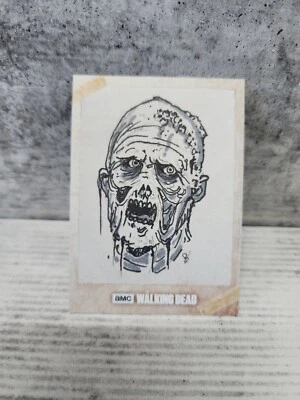 2017 Topps The Walking Dead Sketch Card 1/1 B. Scotchmer - Image 1 of 2