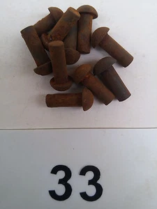 100 Round Head Mild Steel Rivets 3/16"X 1/2" PACK SIZE 100 rivets. - Picture 1 of 3