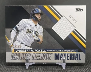 2024 Topps Series 2 GARRETT MITCHELL Player Worn BLACK Jersey RELIC /199 SP - Picture 1 of 3