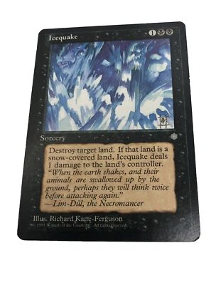 Magic The Gathering Icequake Sorcery Ice Age Uncommon - Image 1 of 4