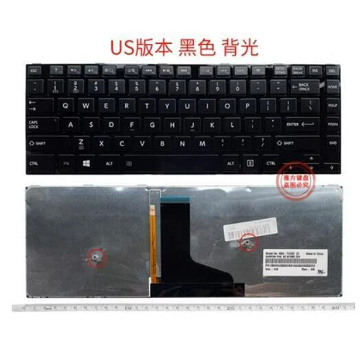 Клавиатура с подсветкой для Toshiba Satellite C40-A C40D-A C45-A C45D-A C45t-A C45DT-A - Изображение 1 из 1