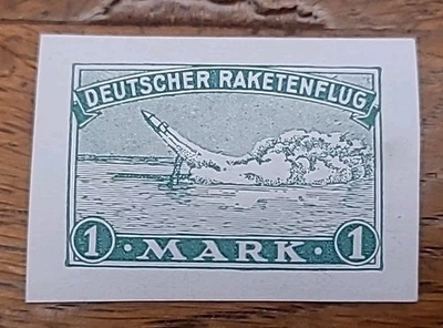 18 - Luftpost Raketenpost 1 Mark * Deutscher Raketenflug 1934 - Bild 1 von 2
