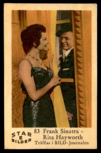 Kleine alte Karte zeigt Frank Sinatra & Rita Hayworth - Bild 1 von 1