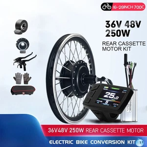 Rueda de motor casete trasero 36V 48V 250W MTB E-Bike con pantalla TFO1U - Imagen 1 de 38