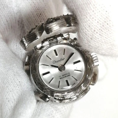 Reloj Anillo Chandler 17 Piedras Automático De Colección Para Hombre Tono Dorado Usado Foto 1 de 4