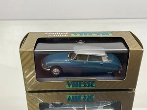 VITESSE L028 CITROEN DS 19 1960-61 SEDAN -BLUE+SILVER 1:43- GOOD IN BOX - Picture 1 of 8