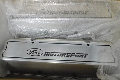Ford Motorsports NOS M6582-T351 Tall Valve Covers, Cast Aluminum, Polished, Pair - Image 1 of 2