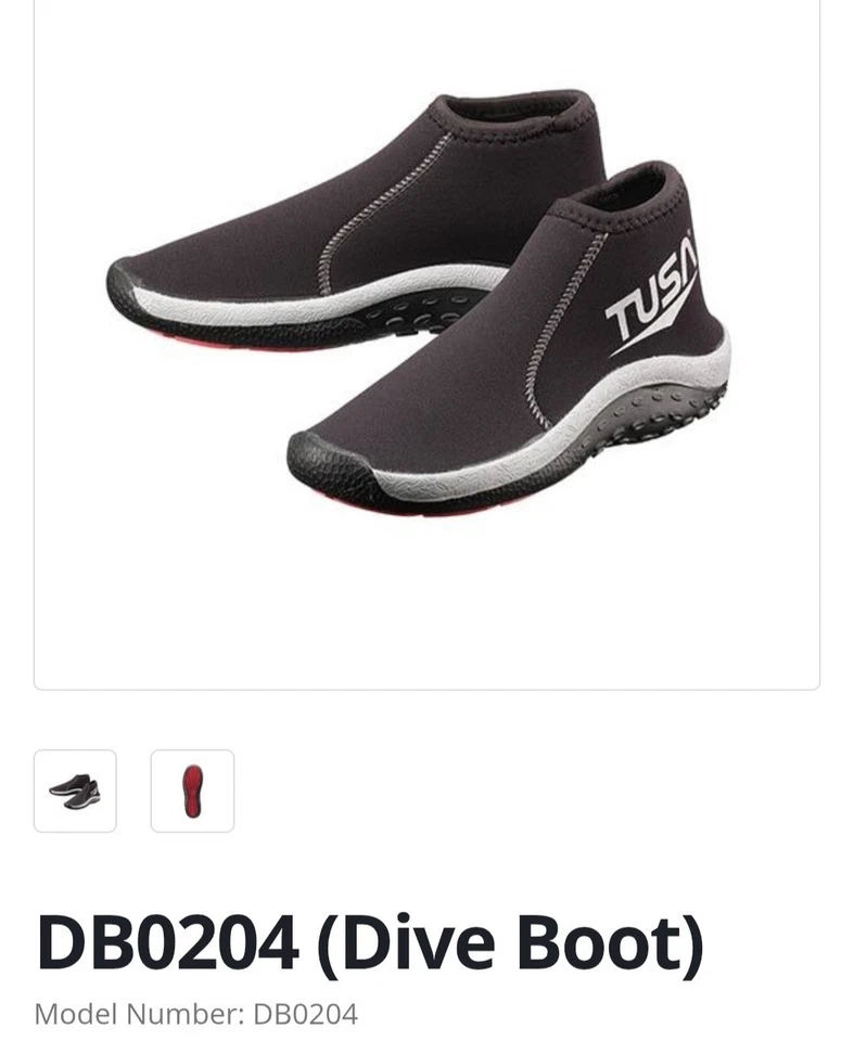 Zapatilla de buceo Tusa 3 mm HS (DB-0204) talla 8 Foto 1 de 1