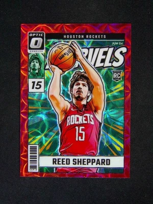 2024-25 Panini Donruss Optic Reed Sheppard #4 RC Rookie Net Marvels Red Scope - Image 1 of 2