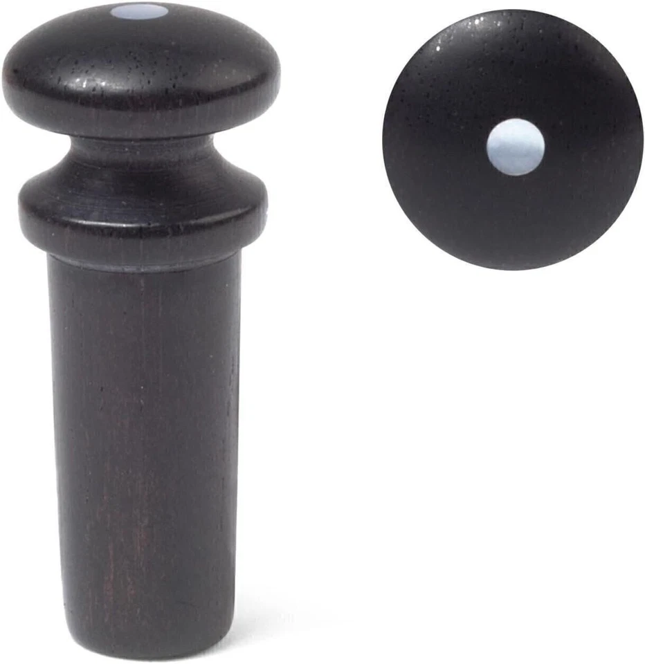 Waverly Mandolin Endpin, Ebony with Pearl Dot - Image 1 of 2