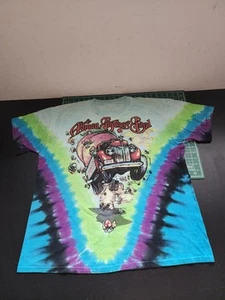 ALLMAN BROTHERS-PEACH MUSHROOM-TIE DYE T-SHIRT Mens Size XXL Trucks 2XL - Picture 1 of 7