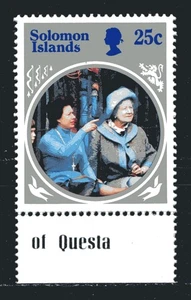 SOLOMON ISLANDS 1990, QUEEN MOTHER INVERTED WMK, Scott 671, MNH - Picture 1 of 1