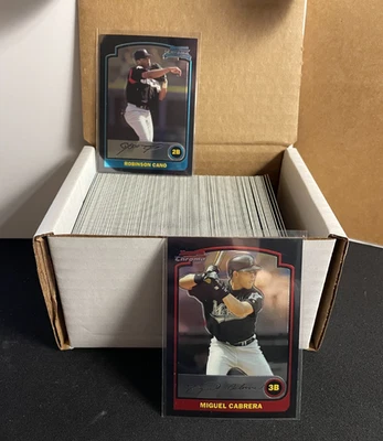 Complete Set 165 Cards - 2003 Bowman Chrome Draft - Cano, Mauer, Greinke, Miggy - Image 1 of 4