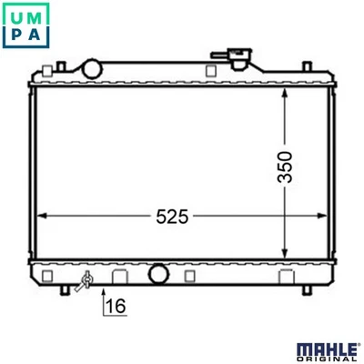 RADIATOR ENGINE COOLING CR 743 000S FOR SUZUKI G13BA/G13BB 1.3L G16B 1.6L 4cyl - Image 1 of 4