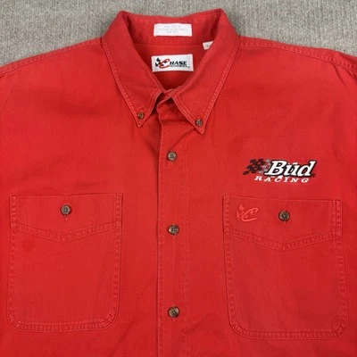VTG Dale Earnhardt Jr. Shirt #8 Bud Racing Pit Crew Budweiser Beer 90s Chase 2XL - Image 1 of 4