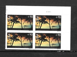 U.S. MNH 2007 NINETY CENT HAGATNA BAY PLATE BLOCK SCOTT C143 - Picture 1 of 1