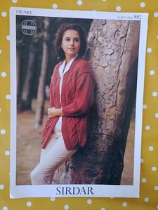 Ladies Cardigan Knitting Pattern. Sirdar. Chunky. - Picture 1 of 2