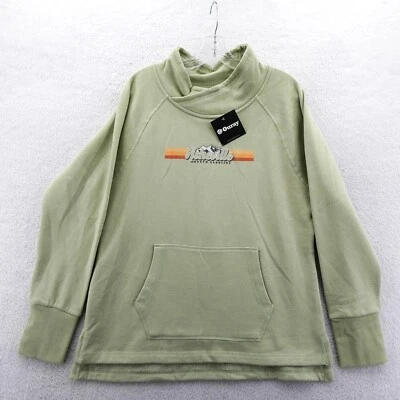 Sudadera Asheville Mujer Mediana Verde Pullover Tejido Polar Forrado Naturaleza Nueva Foto 1 de 4