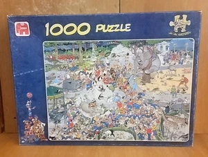 Jumbo THE ZOO 1000 pc Puzzle, 01491, Jan Van Haasteren, Very good - Picture 1 of 7